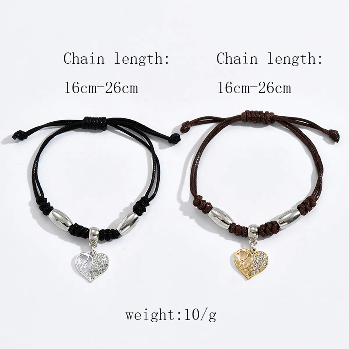 Sweet Heart Shape Alloy Plating Women's Bracelets