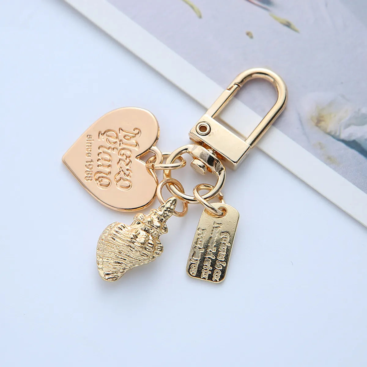 Sweet Heart Shape Alloy Unisex Keychain