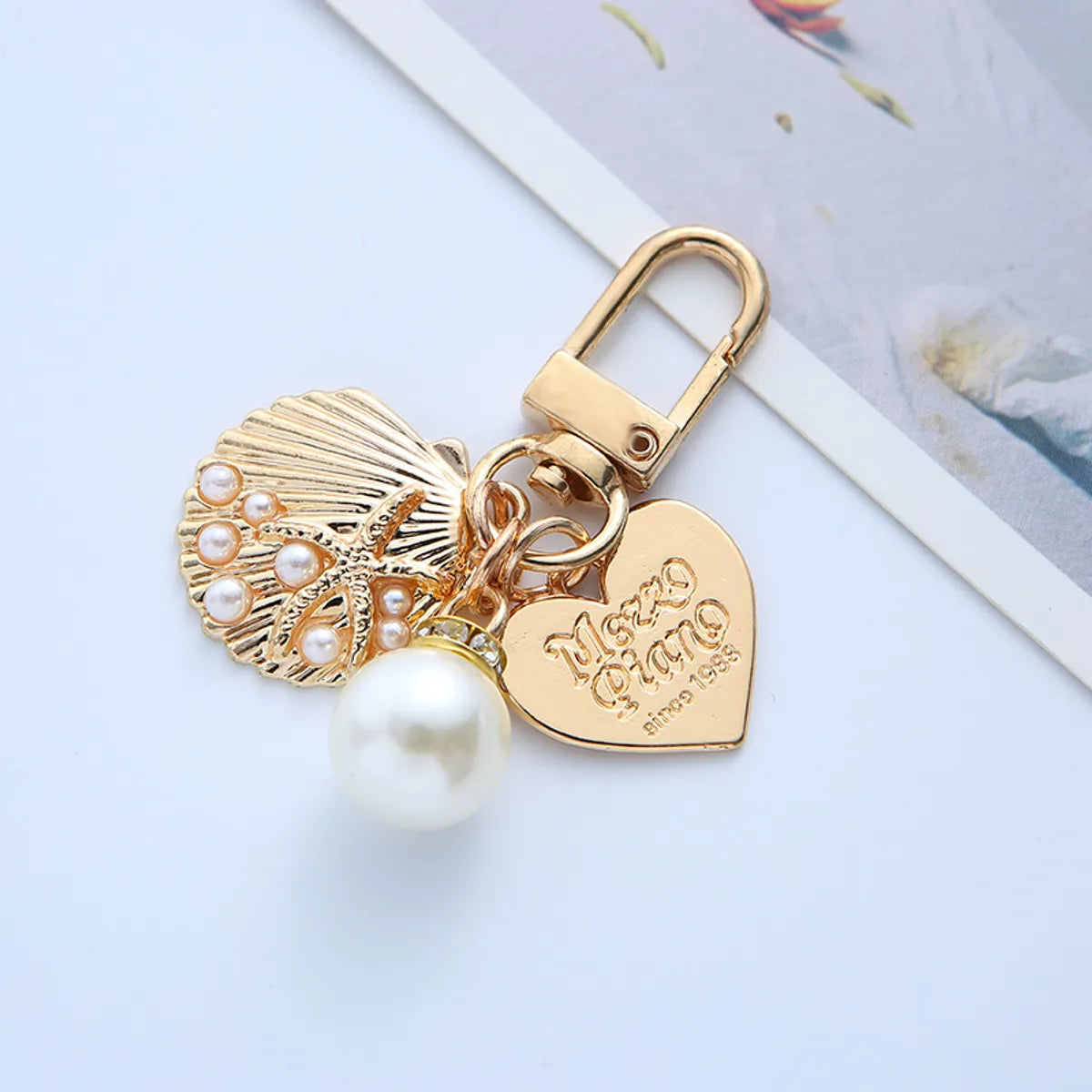 Sweet Heart Shape Alloy Unisex Keychain