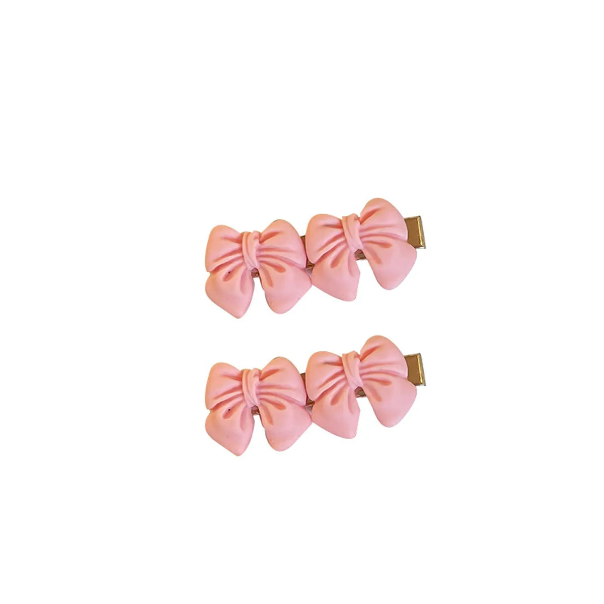 Sweet Heart Shape Flower Alloy Flowers Hair Clip 1 Set