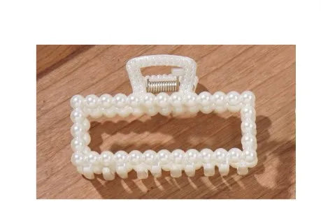 Sweet Heart Shape Imitation Pearl Inlay Pearl Hair Claws