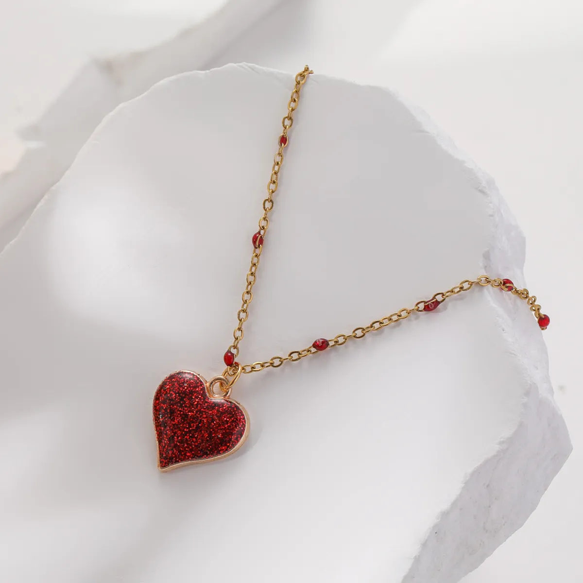 Sweet Heart Shape Stainless Steel Alloy Wholesale Pendant Necklace