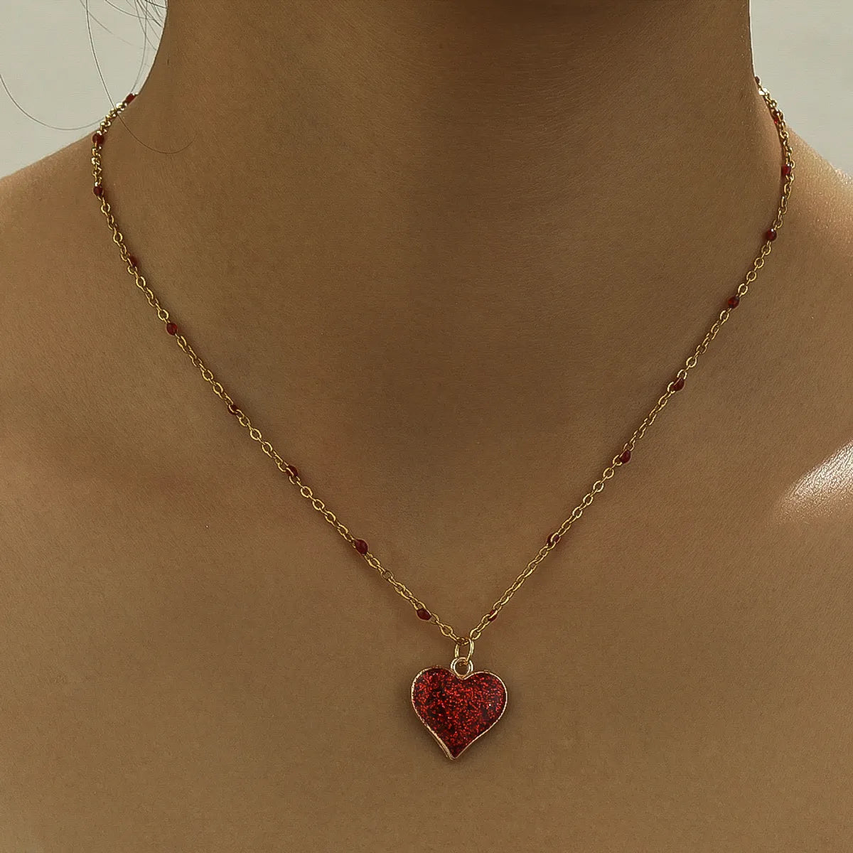 Sweet Heart Shape Stainless Steel Alloy Wholesale Pendant Necklace