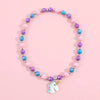 Sweet Heart Shape  Resin Beaded Girl'S Necklace 1 Piece