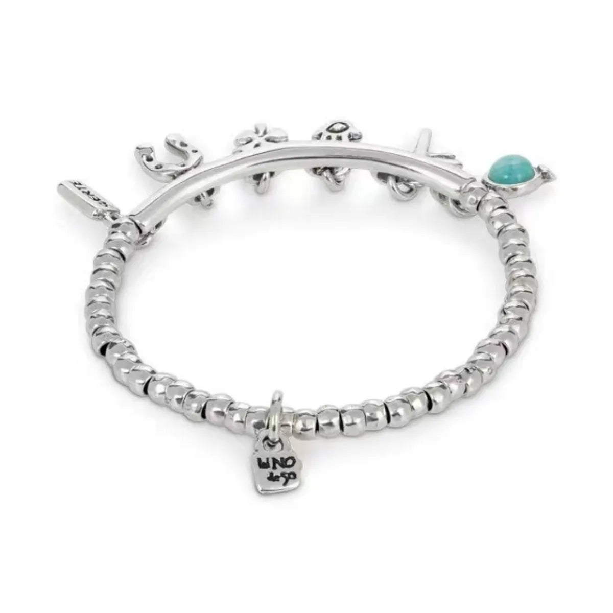 Sweet Insect Flower Turquoise Silver Plated Wholesale Bracelets