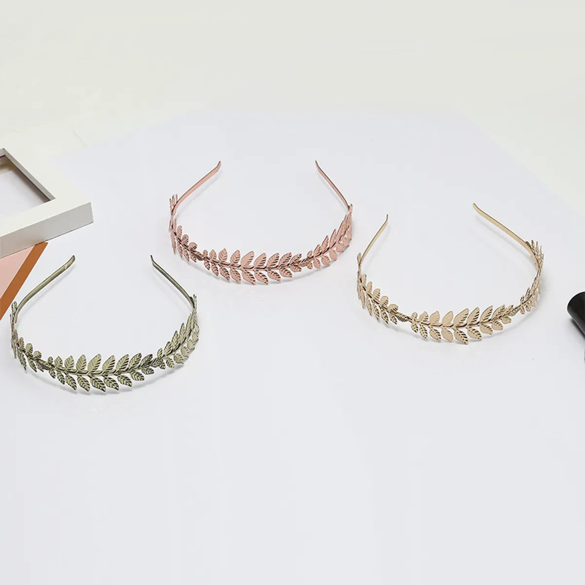 Sweet Leaf Metal Plating Hair Band