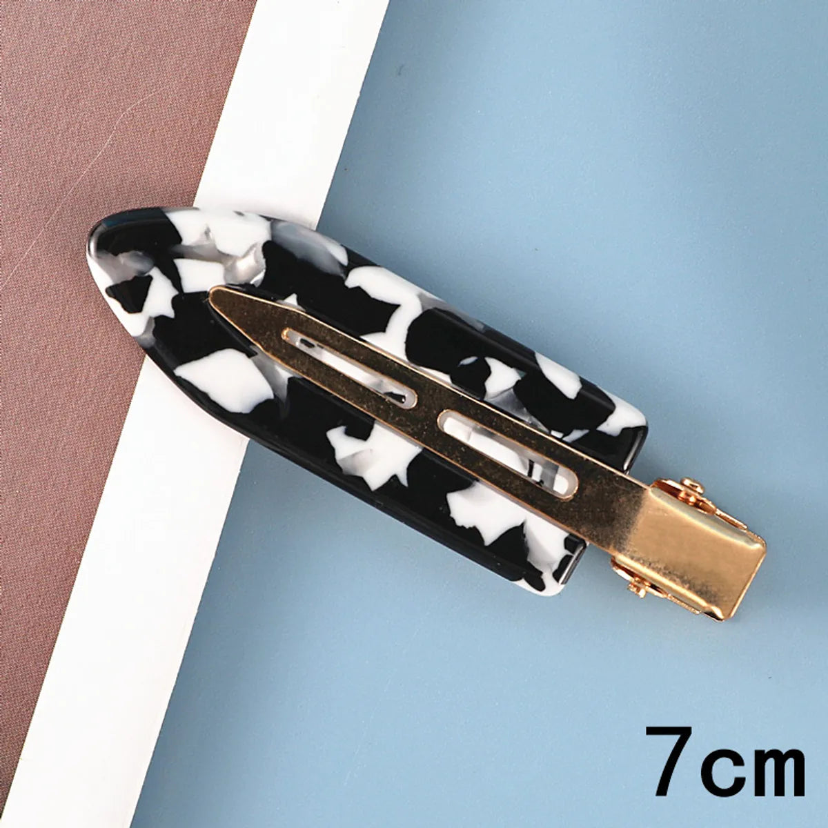 Sweet Leopard Acetic Acid Sheets Metal Hair Clip 1 Piece