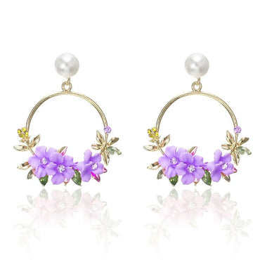 Sweet New Flower Beads Earrings Nhpf147209