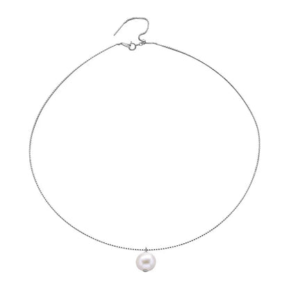 Sweet Pearl Sterling Silver Plating Choker 1 Piece