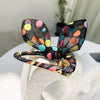 Sweet Polka Dots Bow Knot Cloth Handmade Hair Clip Hair Band 1 Piece