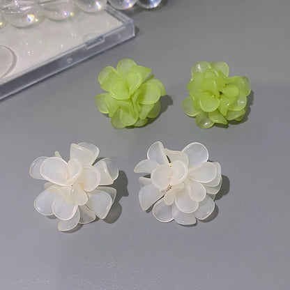 Sweet Resin Flower Ear Studs Daily Stud Earrings As Picture