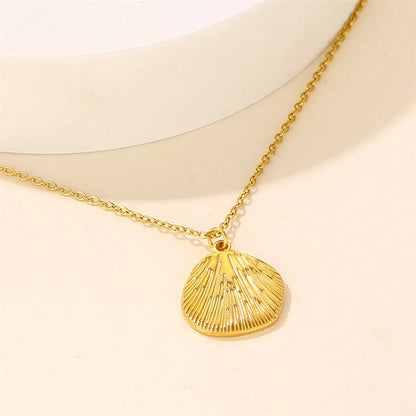 Sweet Shell Stainless Steel Plating Pendant Necklace