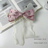 Sweet Shiny Bow Knot Alloy Cloth Inlay Artificial Rhinestones Hair Clip