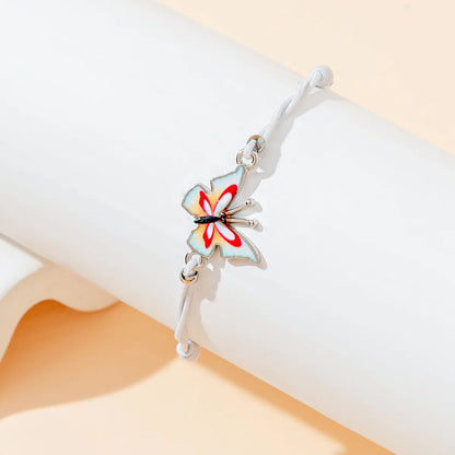 Sweet Simple Style Butterfly Alloy Women's Bracelets