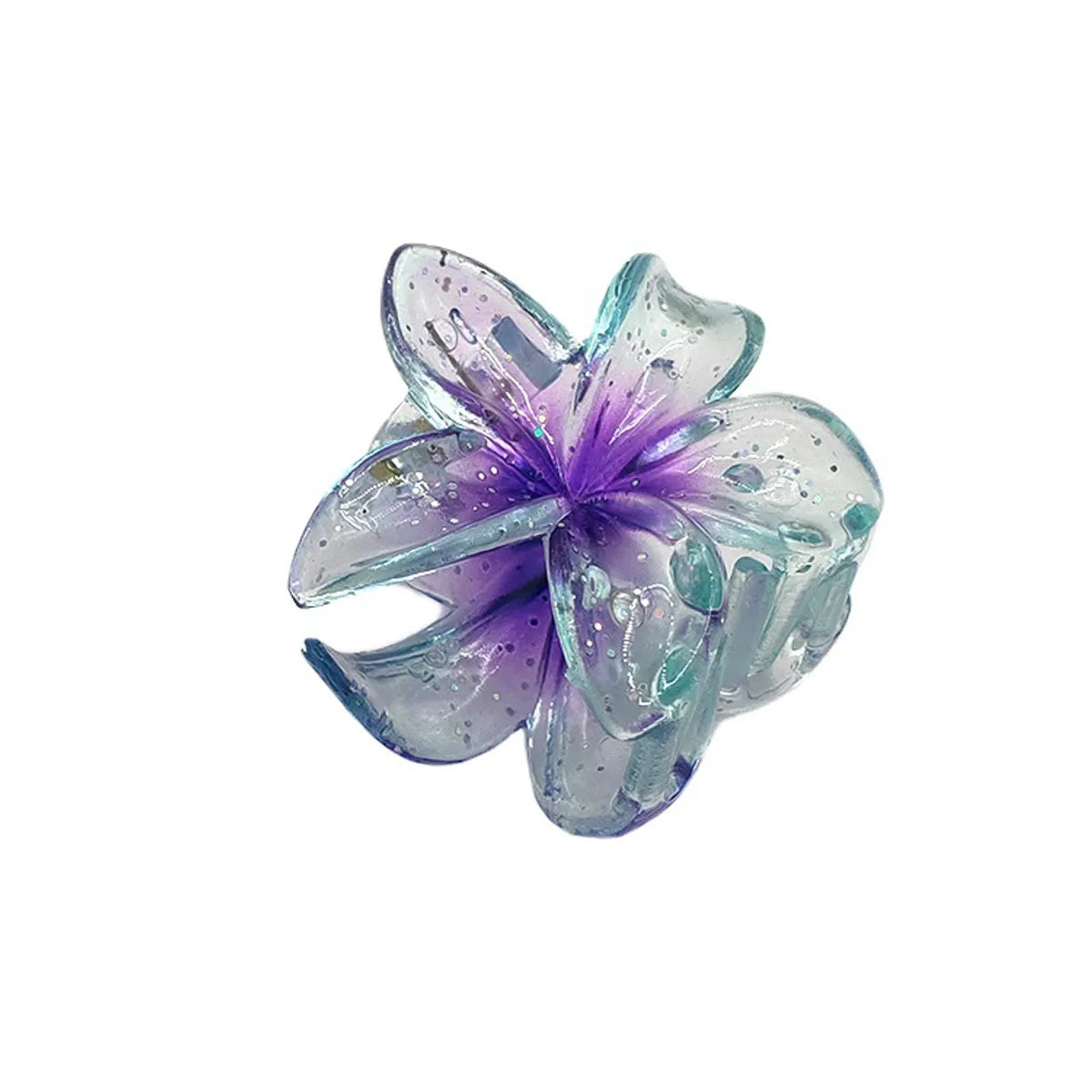 Sweet Simple Style Flower Plastic Hair Claws