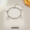 Sweet Simple Style Flower Titanium Steel Bracelets In Bulk