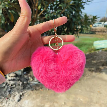 Sweet Simple Style Heart Shape Alloy Valentine'S Day Women'S Bag Pendant Keychain