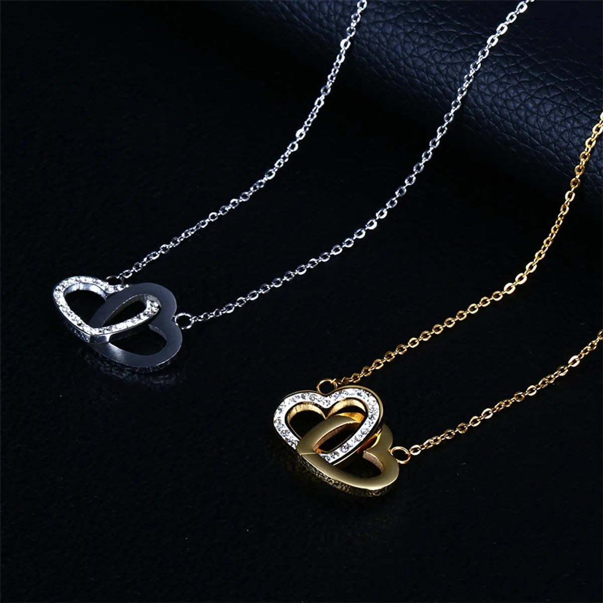 Sweet Simple Style Heart Shape Stainless Steel Necklace