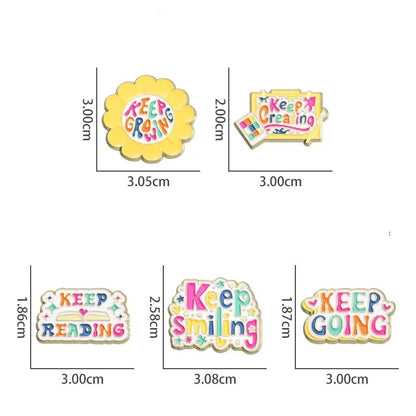 Sweet Simple Style Letter Alloy Stamping Stoving Varnish Unisex Brooches