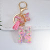 Sweet Simple Style Letter Resin Patchwork Women'S Keychain