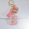 Sweet Simple Style Letter Resin Patchwork Women'S Keychain