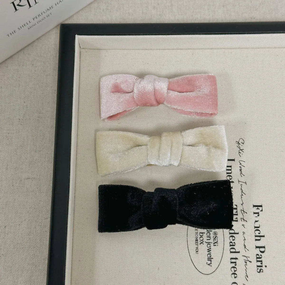 Sweet Solid Color Cloth Bowknot Hair Clip