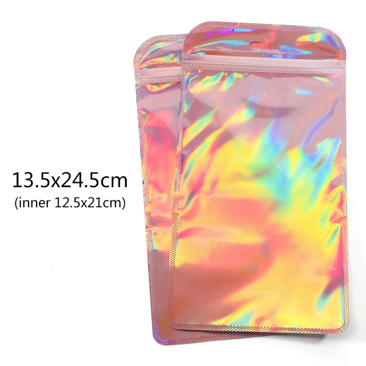 Sweet Solid Color Plastic Printing Jewelry Packaging Bags