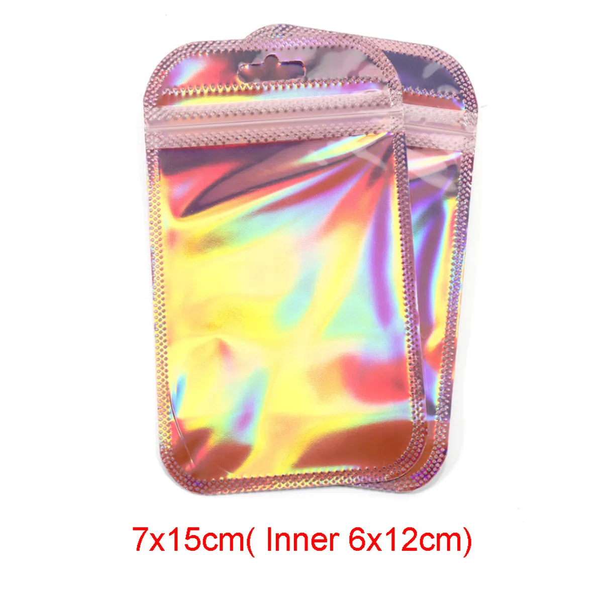 Sweet Solid Color Plastic Printing Jewelry Packaging Bags