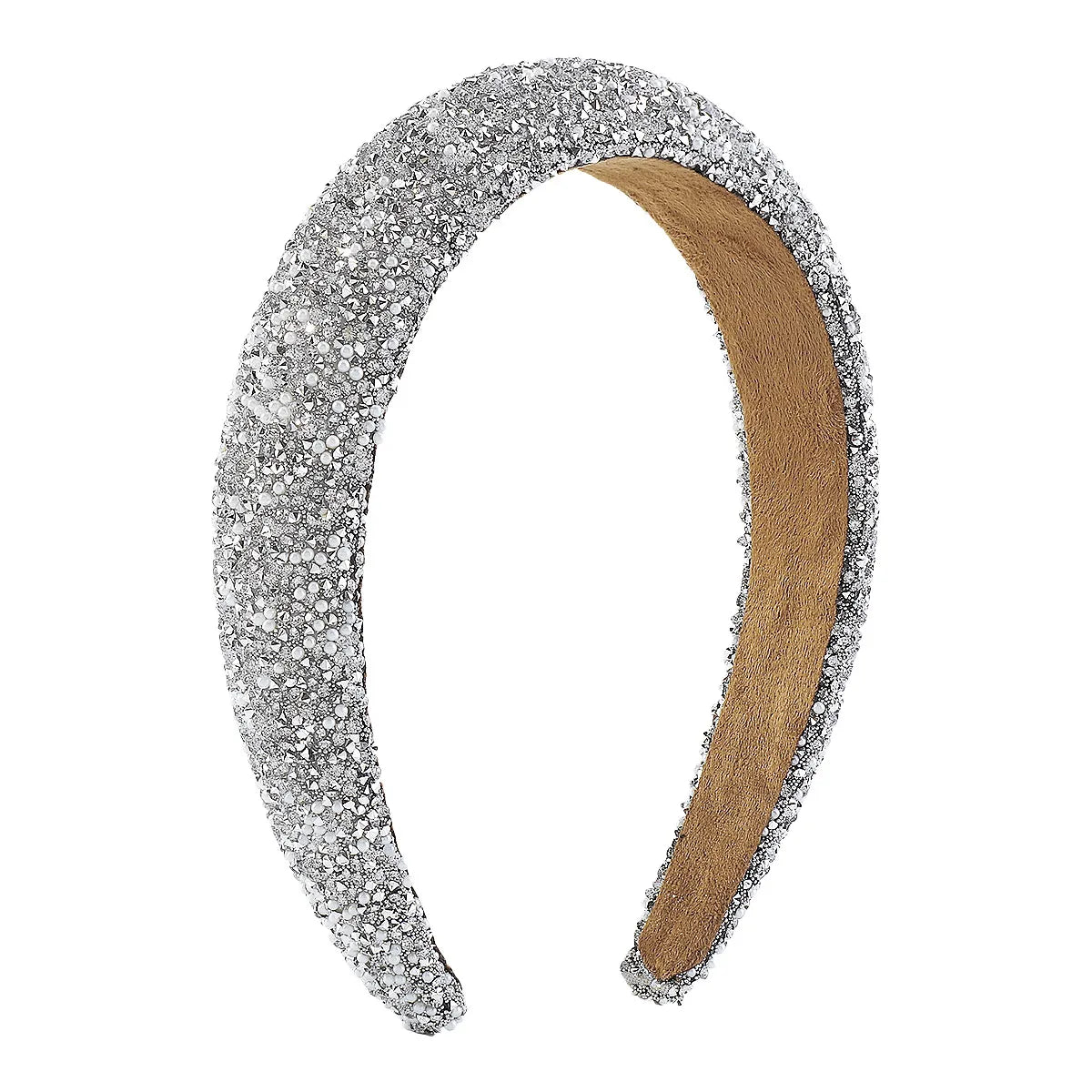 Sweet Solid Color Rhinestone Hair Band