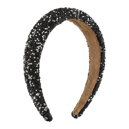 Sweet Solid Color Rhinestone Hair Band