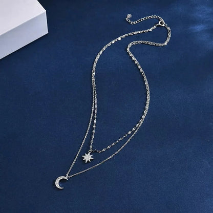 Sweet Star Alloy Wholesale Layered Necklaces