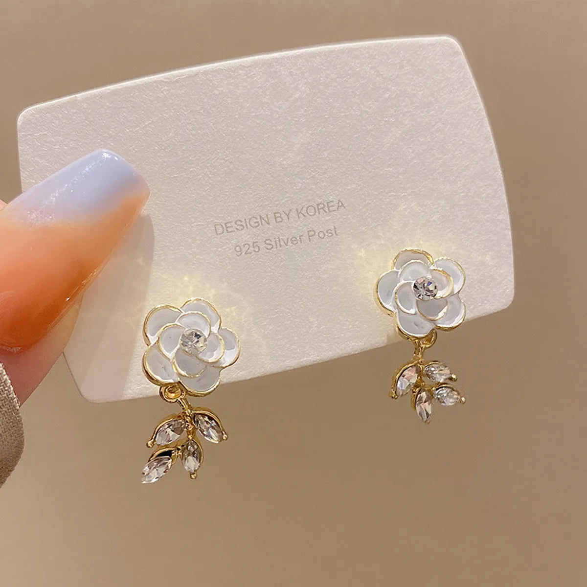 Sweet Streetwear Fruit Heart Shape Flower Alloy Enamel Plating Inlay Artificial Pearls Rhinestones Women'S Drop Earrings