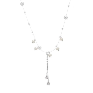 Sweet Tassel Imitation Pearl Alloy Plating Women's Necklace