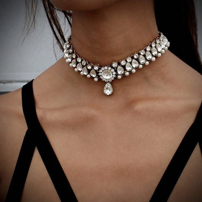 Sweet Water Droplets Artificial Gemstones Women's Choker