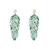 Temperament Simple Acrylic Leaf Earrings Nhjj132967