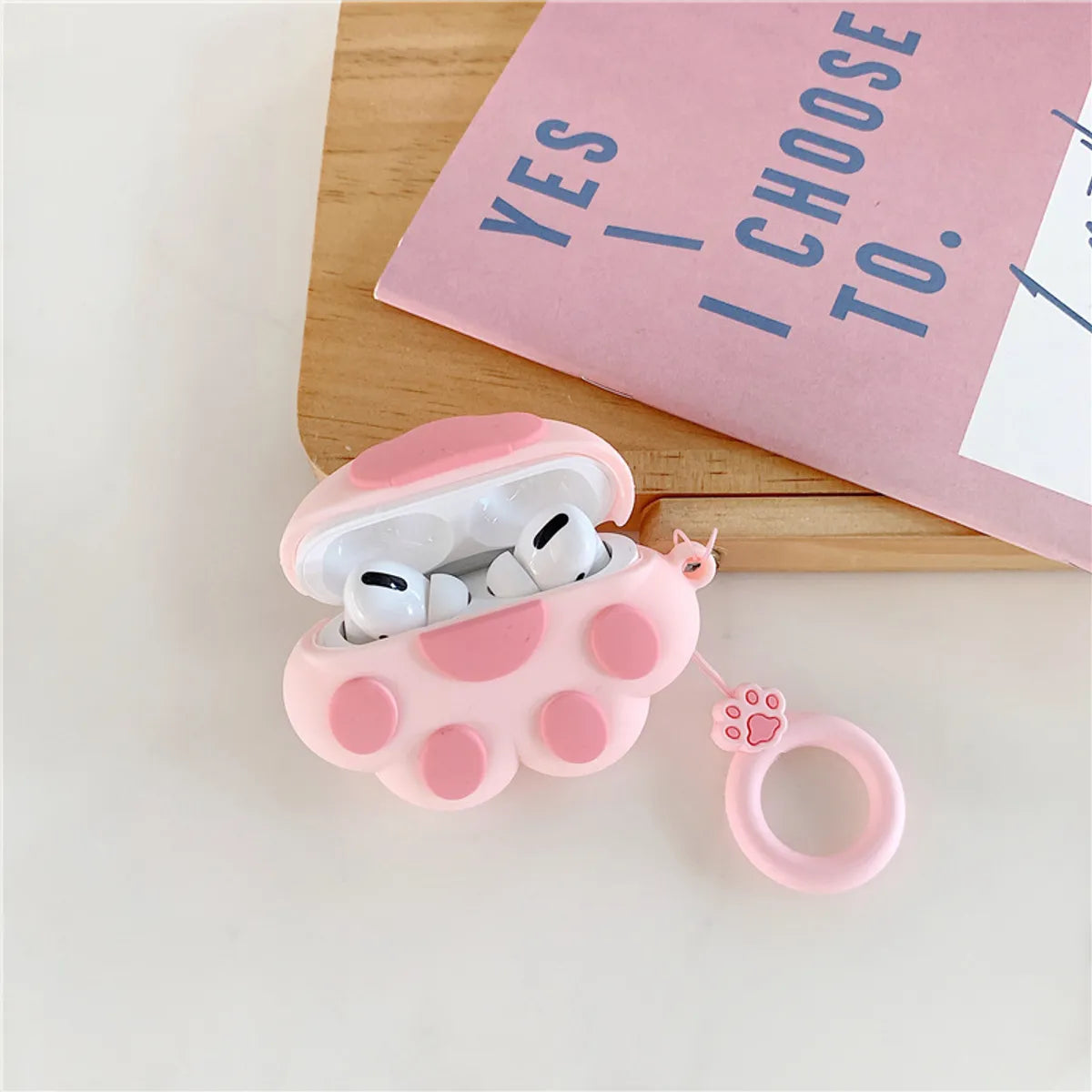 Three-Dimensional Cartoon Cat Claw For  Airpods Pro3 Generation Airpods1/2 Generation Footprints Headset Protective Cover