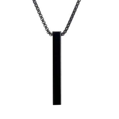 Simple Style Geometric Stainless Steel Titanium Steel Plating Men'S Pendant Necklace