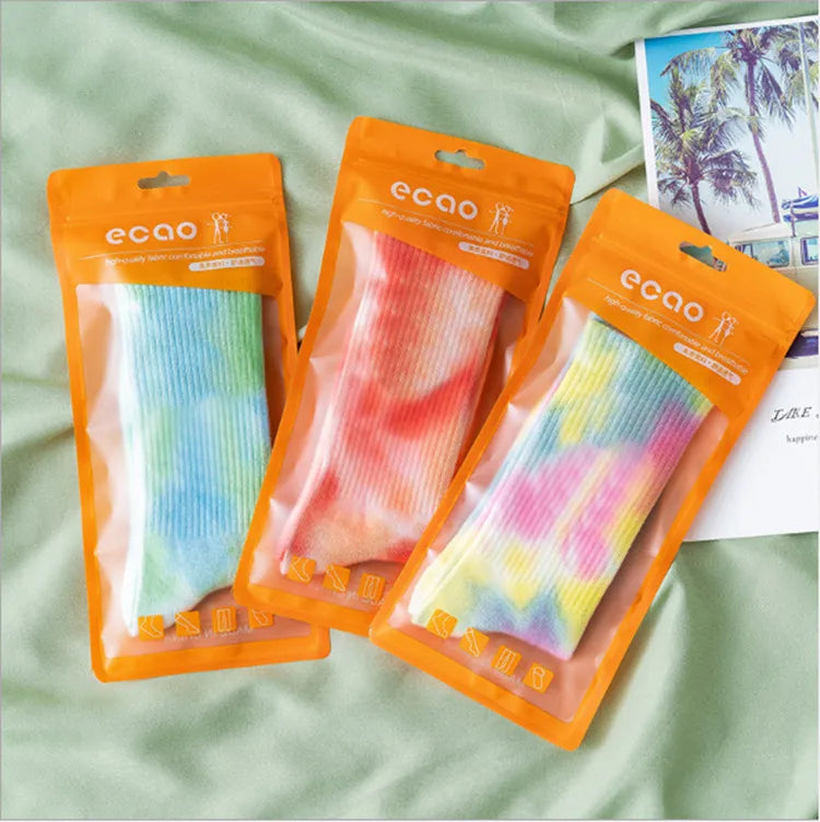 Tie-Dye Socks Street Trend High-Top Socks Cotton Socks Basketball Men Socks Skateboard Color Socks Wholesale Nihaojewelry