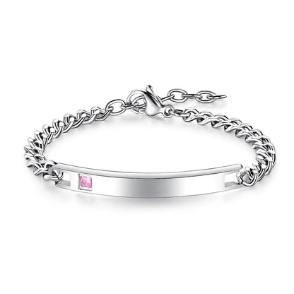 Titanium&stainless Steel Fashion Geometric Bracelet  (glossy Rose Alloy Female Models) Nhop3076-glossy-rose-alloy-female-models