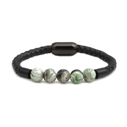 Titanium&Stainless Steel Fashion Geometric Bracelet  (Green)  Fine Jewelry Nhyl0664-Green