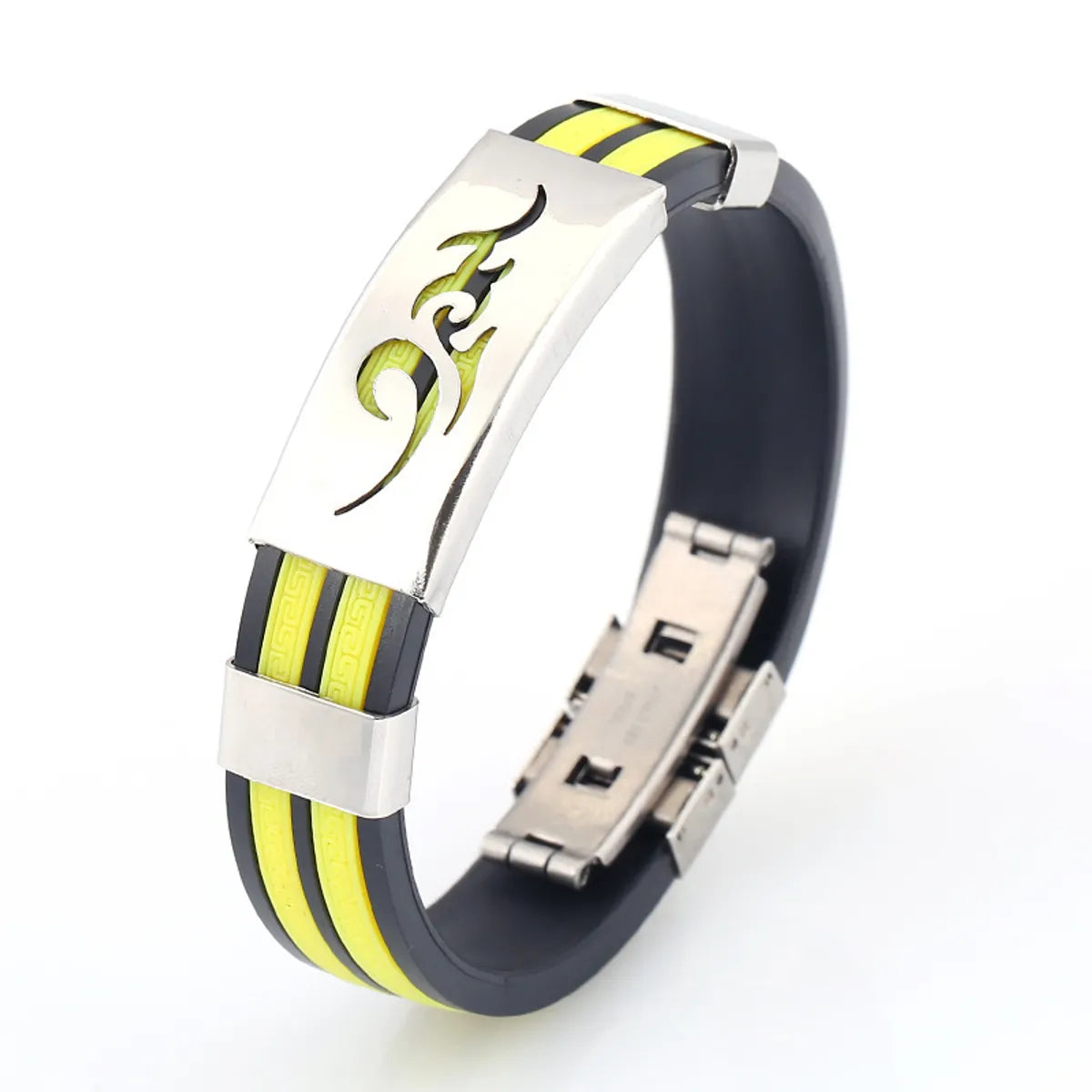 Geometric Titanium Steel No Inlaid Unisex Bracelets