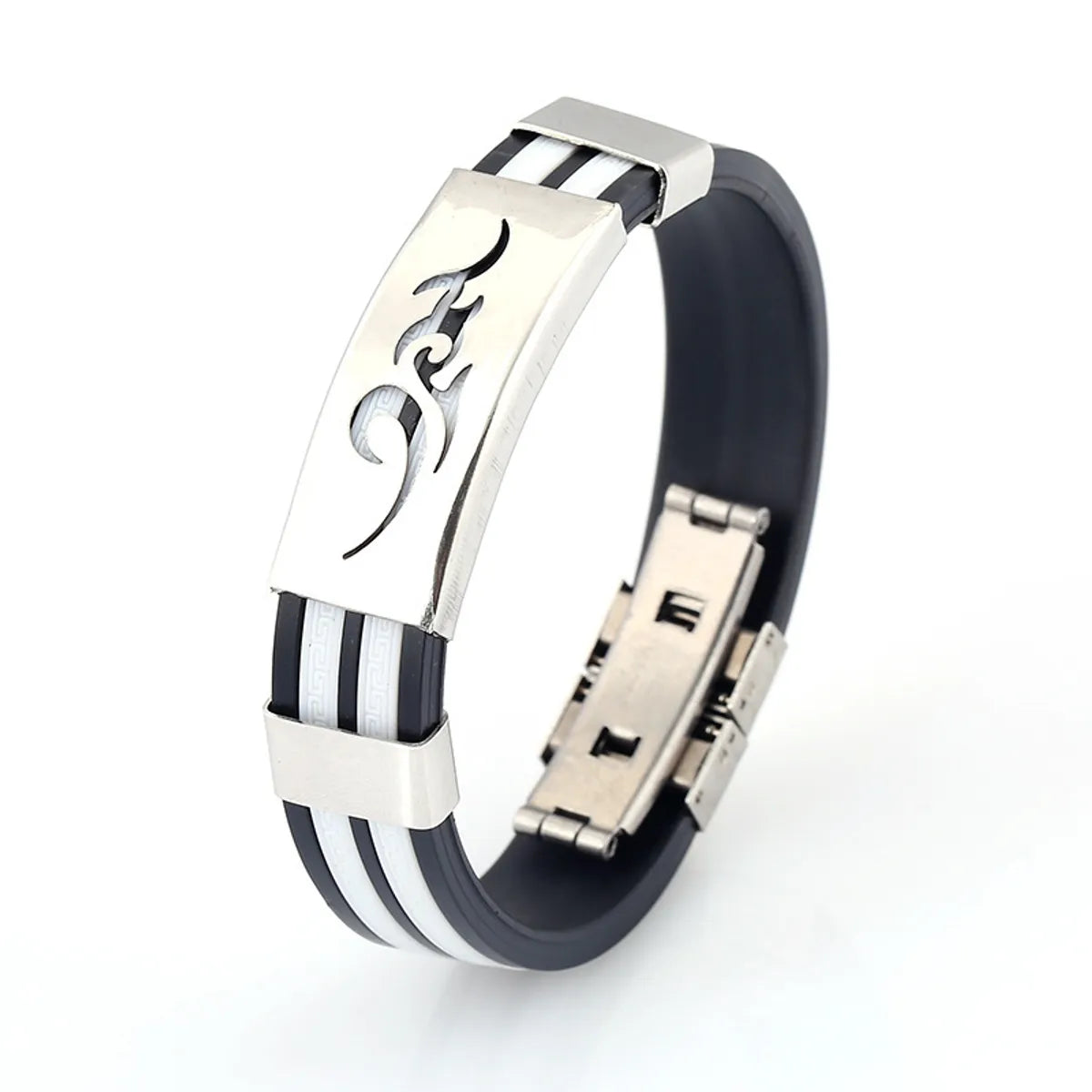 Geometric Titanium Steel No Inlaid Unisex Bracelets