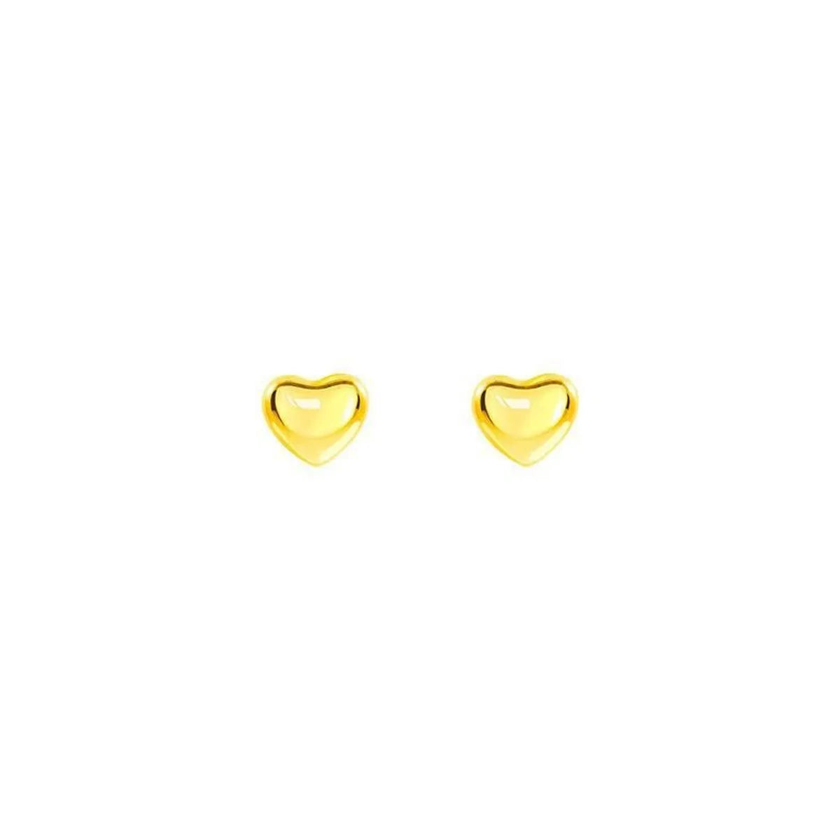 Titanium Steel 18k Gold Love Heart Stud Earrings Female Niche High Sense Ear-Caring Peach Heart Small Earrings Anti Allergy Ear Jewelry