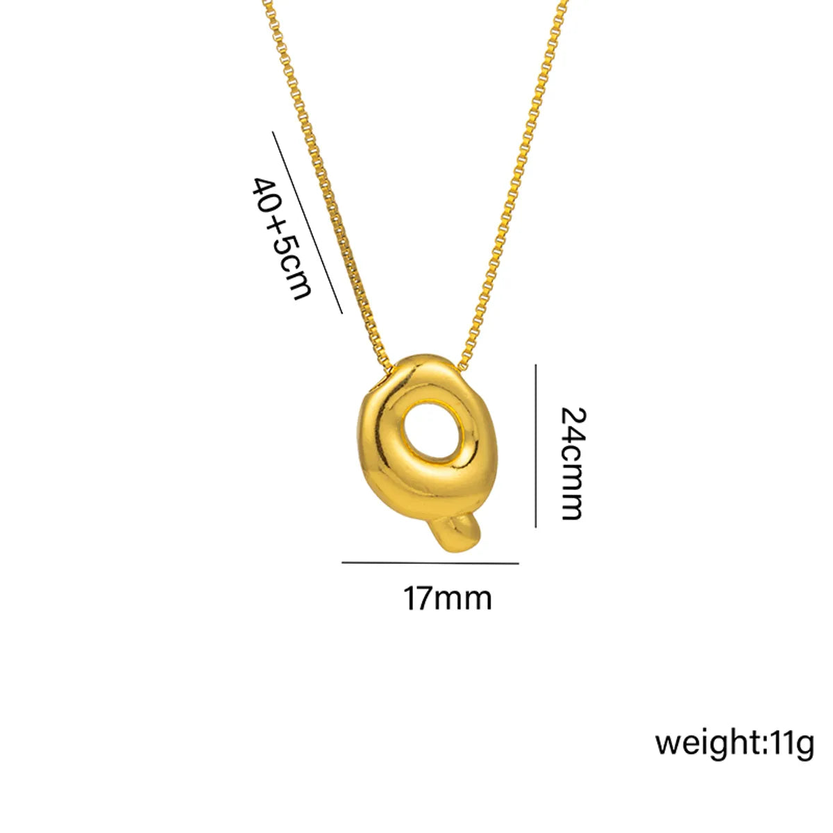 Wholesale Jewelry Hip-Hop Simple Style Letter Titanium Steel 18K Gold Plated Plating Pendant Necklace