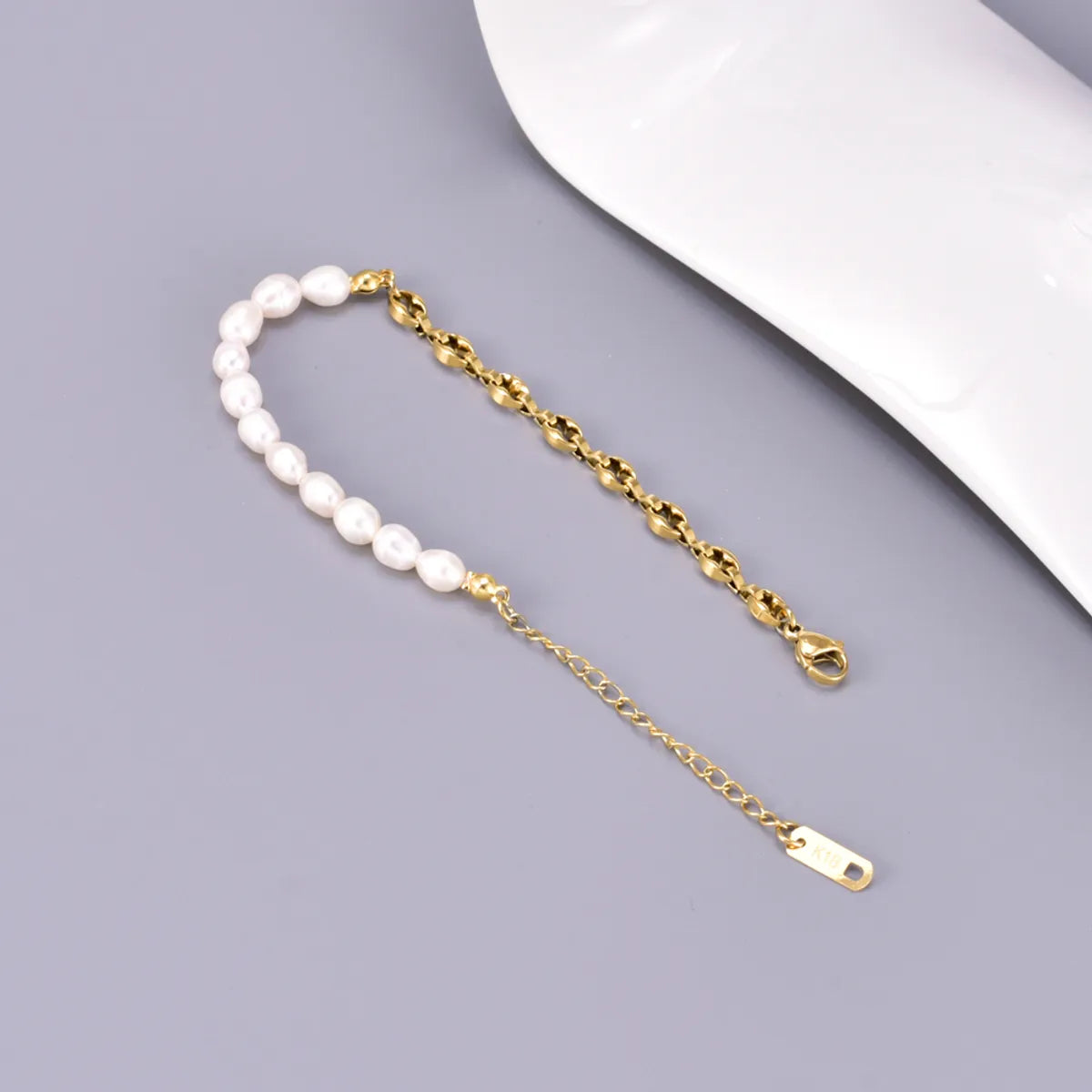 Wholesale Jewelry Simple Style Classic Style Pearl 304 Stainless Steel Titanium Steel Freshwater Pearl 18K Gold Plated Beaded Plating Bracelets Necklace