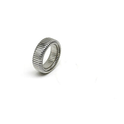 Wholesale Jewelry Simple Style Solid Color Titanium Steel 18K Gold Plated Plating Rings