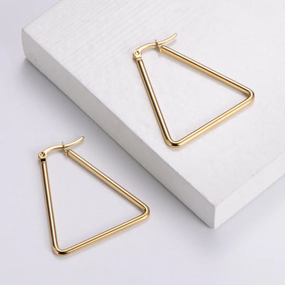 Exaggerated Crown Stainless Steel No Inlaid Earrings