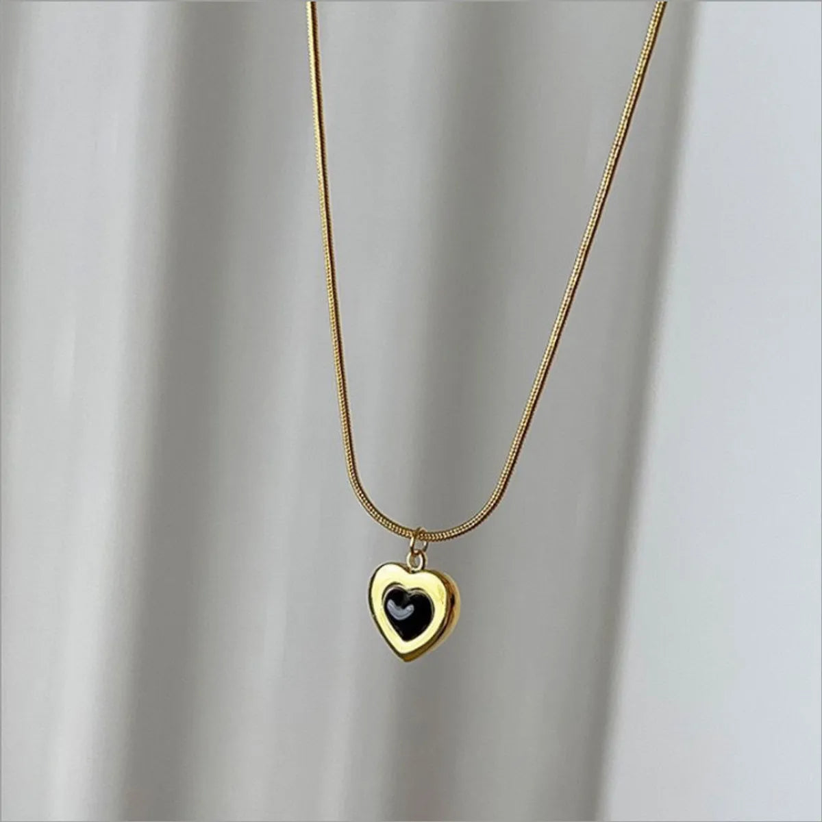 Titanium Steel Basic Simple Style Classic Style Plating V Shape Heart Shape Rings Earrings Necklace