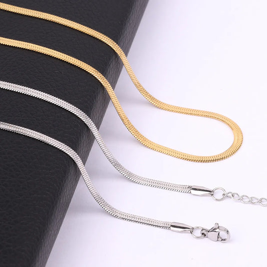 Titanium Steel Casual Hip-Hop Geometric Plating Necklace