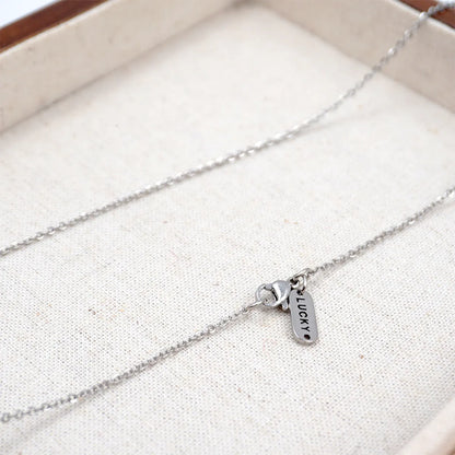 Titanium Steel Casual Modern Style Simple Style Solid Color Necklace